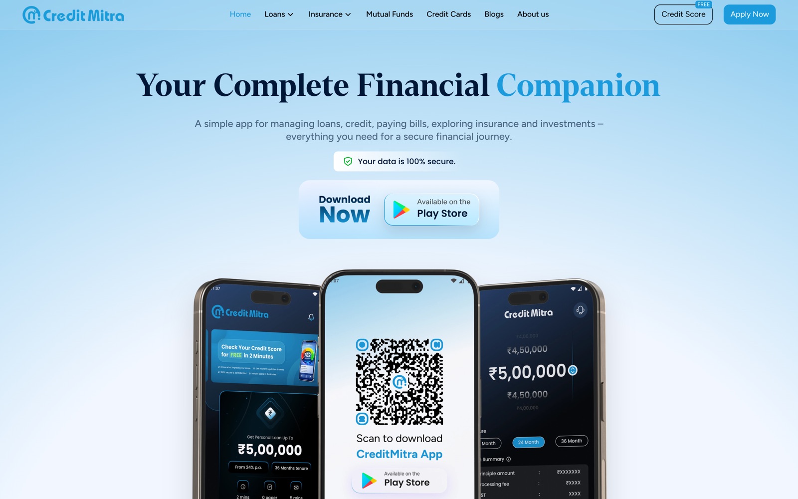 creditmitra.in homepage